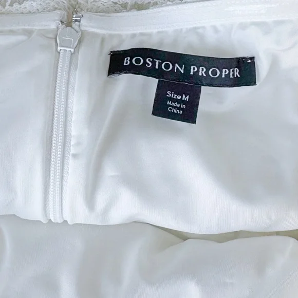 Boston Proper Crochet Fringe Halter Dress - Picture 5 of 11